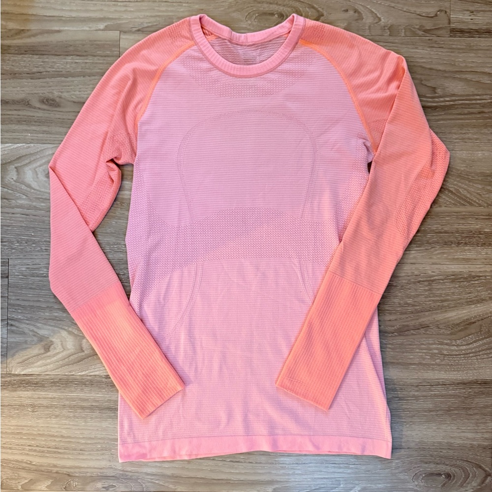Lululemon Swiftly Tech Pink Long Sleeve Top